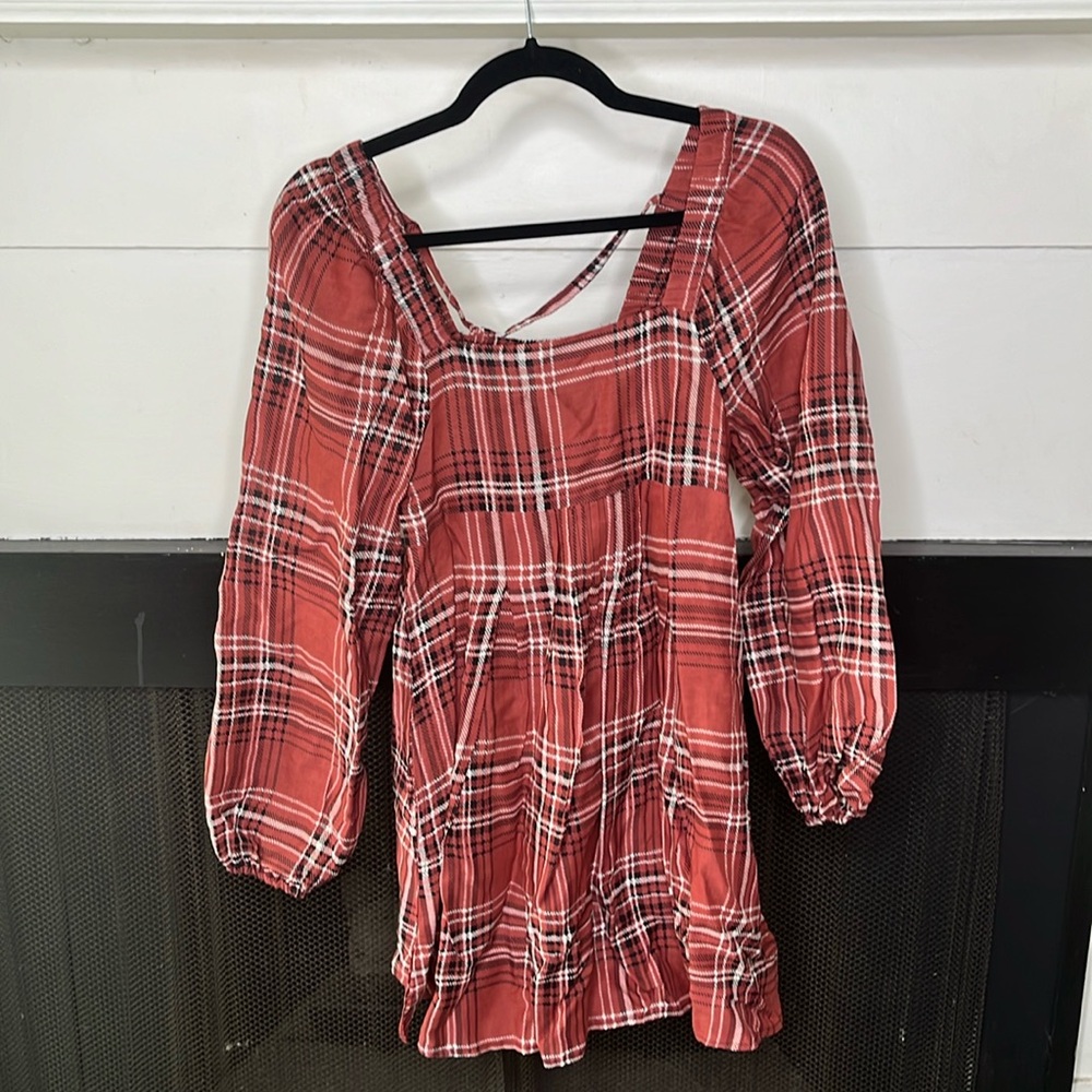 Rust peasant dress